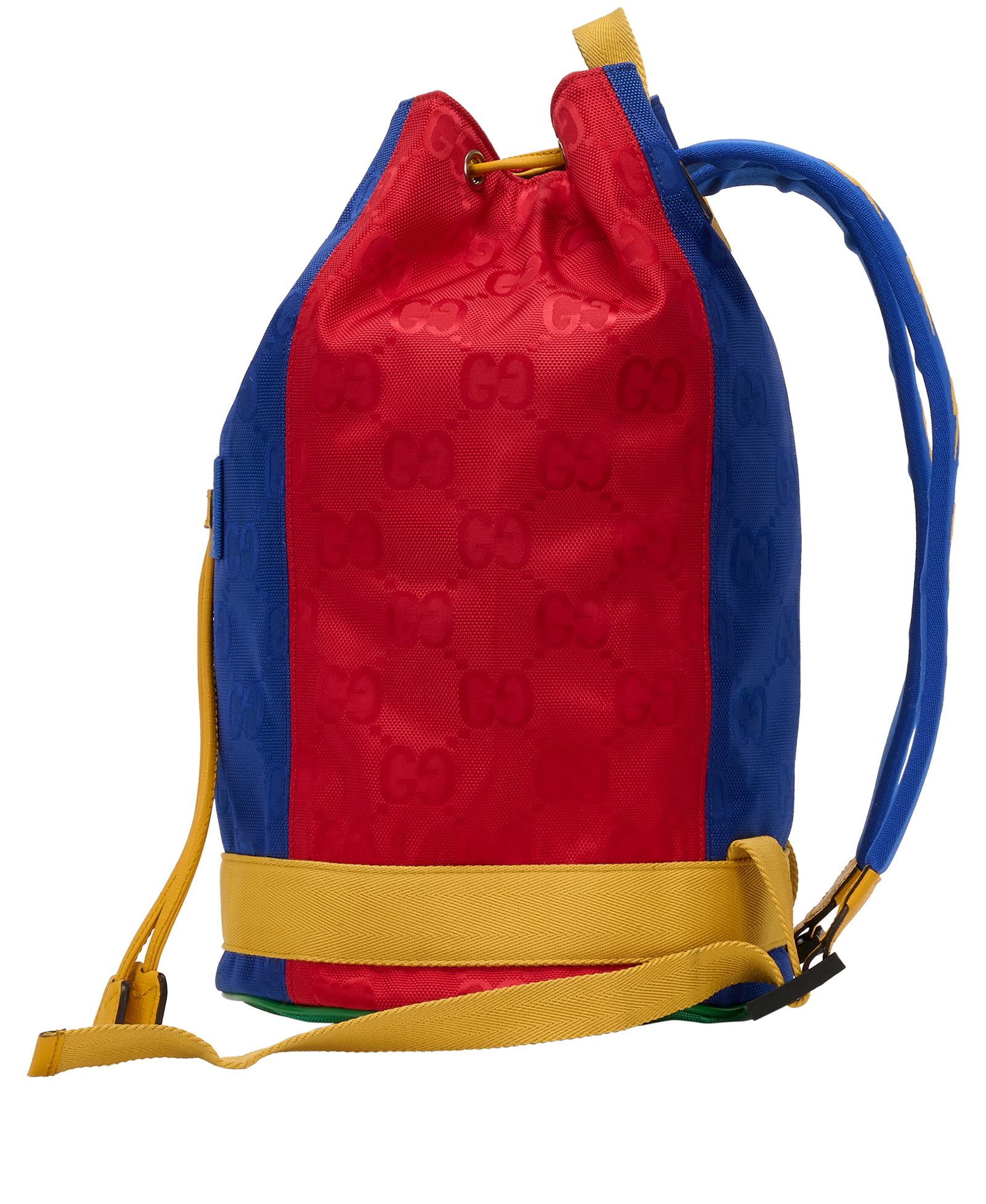 GG Colour Block Backpack, &pound;350, Handbags, Blue/Green/Red/Yellow, Nylon, Bottom view